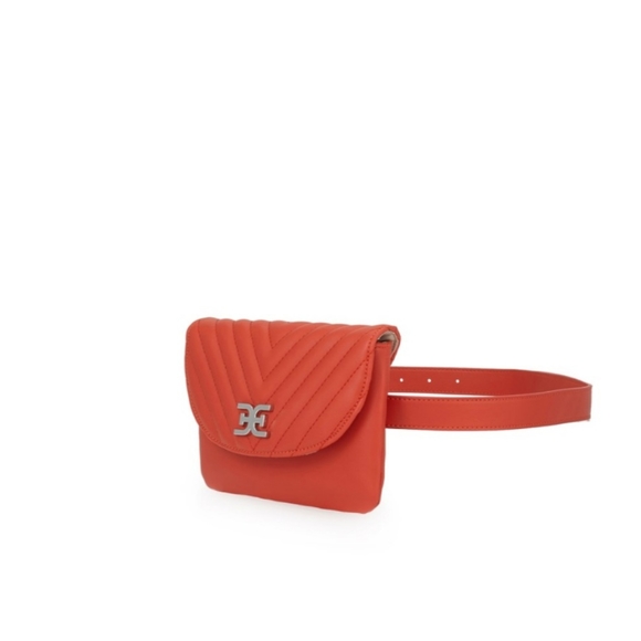 NWT Sam Edelman Vegan Leather Quilted Belt Bag - Picture 4 of 6